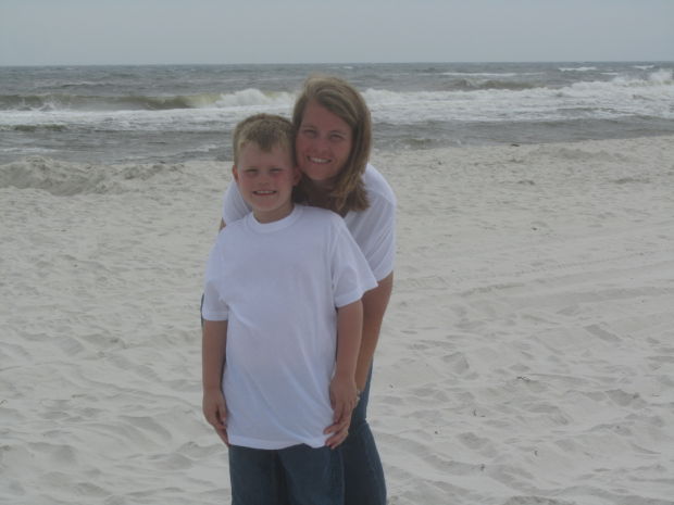 Laura Ragsdale and her son, Cooper Ragsdale, of Olivette
